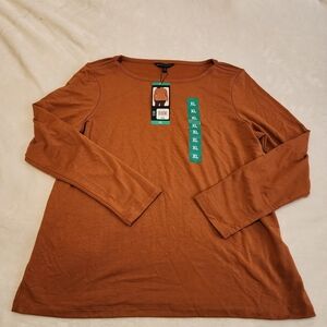 Women's Rust Long Sleeve Top
